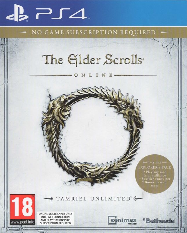 Elder Scrolls Online: Tamriel Unlimited box art for Playstation 4